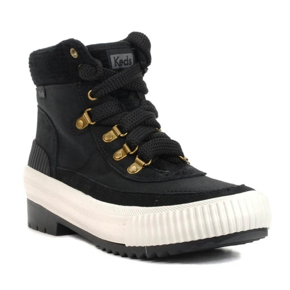 Keds Fielder Women's Hi Top Suede Nylon Velvet Black Hiker Boots Size 11 NEW - Picture 6 of 9